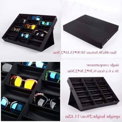 18 paar Brillenstandaard opbergen inklapbaar - multifunctioneel brillendisplay voor brillen, sieraden, horloges - zwart