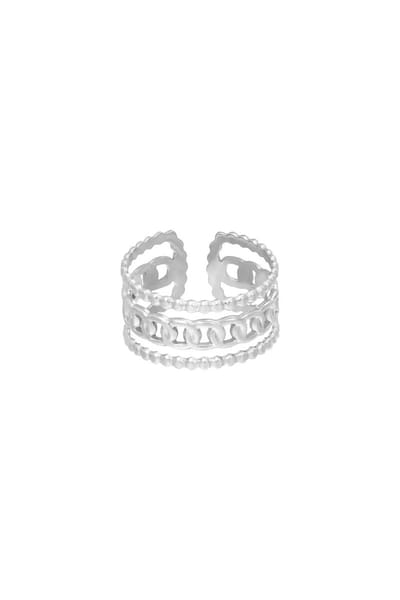 Ring Sophie- Silver -Stainless Steel -One size- yehwang- Cadeau voor haar | Tieners | Moederdag