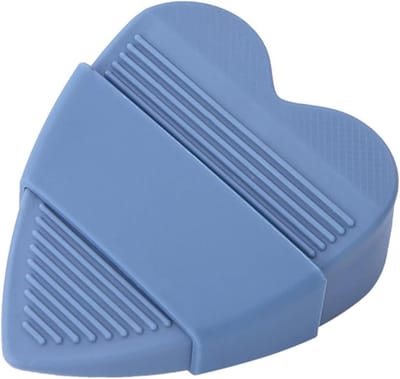 Deurstopper Wig - Hartvormige Stopper - Deuren Open Houden - Anti-knijp Veiligheid - 96 x 77 cm - Donkerblauw