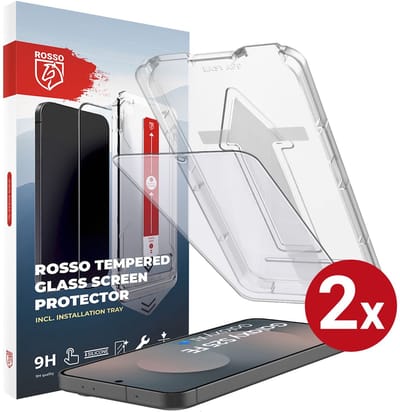 Rosso Screenprotector Geschikt voor Samsung Galaxy S25 FE | 9H Tempered Glass | Beschermglas | Glasplaatje | Case Friendly | Installatietray | Geen luchtbellen & stof | Eenvoudige montage | 2-Pack