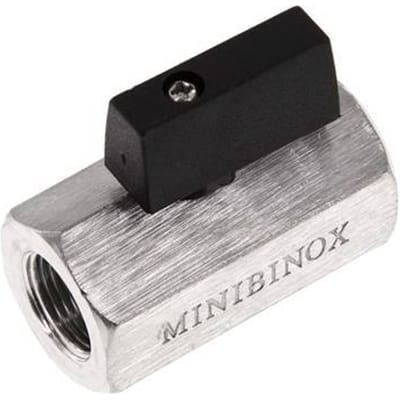 G 3/8 inch 2-Weg Rvs Mini-Kogelkraan 25 Bar - BL2SH-MM-038