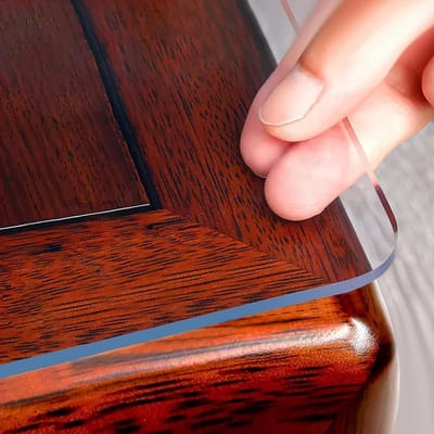 Transparante Tafelhoes - Tafelbeschermer Plastic - Eettafel Beschermen - 2mm Dik Hittebestendig - 106 x 213 cm - Kristalhelder