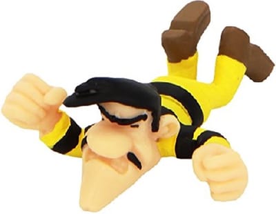 Lucky Luke - speelfiguurtje/taarttopper - Joe Dalton - 5 cm - kunststof - Plastoy