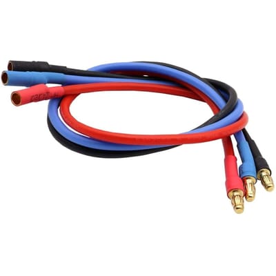 16AWG 30cm Verlengkabel met 3.5mm Banaanstekker | Hoogwaardige Siliconenkabel | Voor RC Auto, Boot, Helikopter, LiPo Batterij | Multicolor PVC