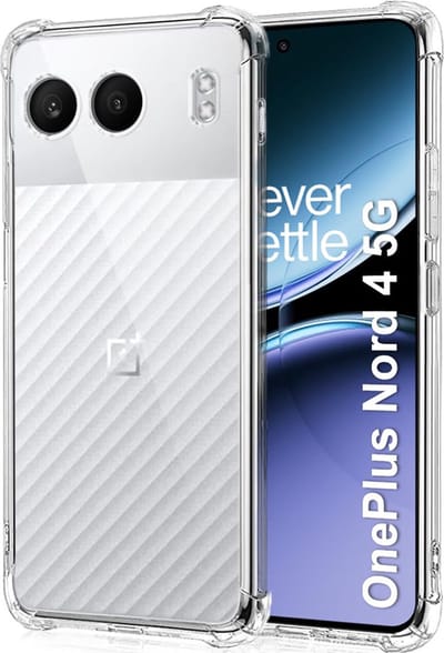 Hoesje geschikt voor OnePlus Nord 4 - Techsuit Shockproof Silicone Back Cover - Transparant