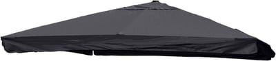 Vervangingshoes voor zweefparasol MCW-A96 met klep, parasolhoes, 3x3m (Ø4.24m) polyester 3kg ~ antraciet