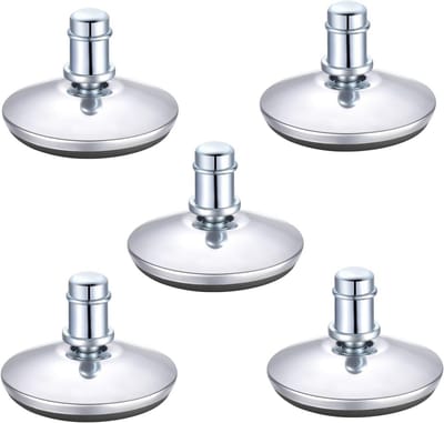 Stoel Glijders - Vaste Wielen Kruk - Meubels Stabiliseren - Tapijt Beschermen - Set van 5 - Zwart