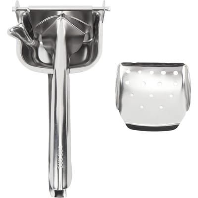 Handpers 304 Roestvrij Staal Ergonomisch Afneembaar Krachtbesparend Citruspers voor Thuiskeuken white