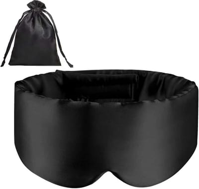 Ultrazacht slaapmasker voor optimale slaap - warm en koel oogmasker met opbergtas - ideaal cadeau voor mannen en vrouwen