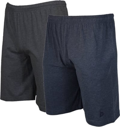 2-Pack Donnay - Ess. joggingshort (Roy) - Sportshort - Charcoal/Deep blue marl (588) - maat XL