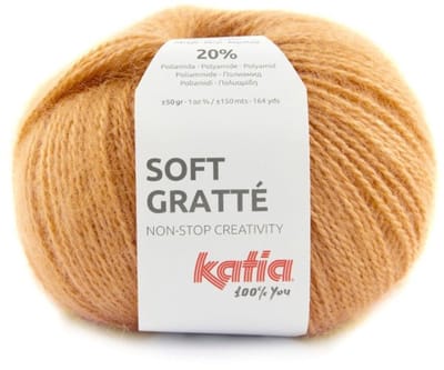 Katia Soft Gratté - 83 maïsgeel - Mohair-Look Acryl Garen