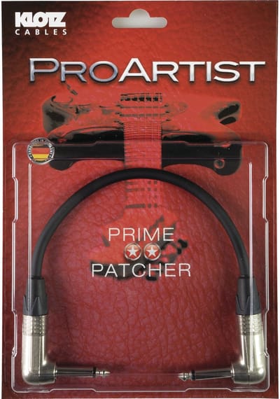 Klotz PRON002RR Patchkabel 0,2 m - Stereo patch kabel