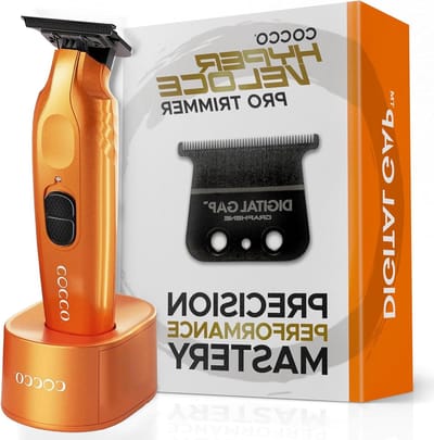 Haartrimmer Pro - Kapper Trimmer - Professioneel Knippen - Digitale Graphene Blad - 3.81 x 3.81 x 15.24 cm - Oranje