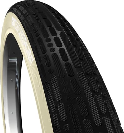 CST Retro stadsfietsband - anti-lek bescherming - reflecterend - 28x2.0 - zwart/wit