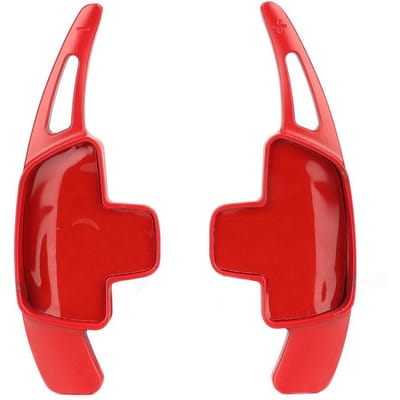 2 stuks Aluminium Auto Stuurwiel Schakelpeddels Verlengstukken Passend Voor Mercedes Benz C GLC E Klasse red