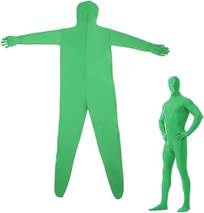 Thuys – Chromakey Green Bodysuit – Stretch Kostuum – Voor Foto – Video – Speciaal Effect – Festival – Cosplay – Carnaval