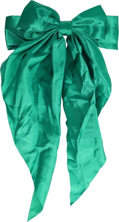 Haarsoires Haarspeld Patentspeld 8cm - Strik & Linten 18/30cm – Handmade – Groen - Haarspelden voor Dames - Haarklem - Haarclip - Haaraccessoires - Hair Clip - Decoratieve Haaraccessoire