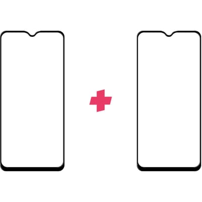 DuoPack: Xiaomi Redmi 9T screenprotector gehard glas Edge to Edge