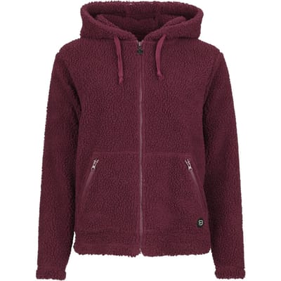 R.E.D. by EMP Vest met capuchon - Teddy Fur Hoodie - S tot M - voor Vrouwen - bordeaux