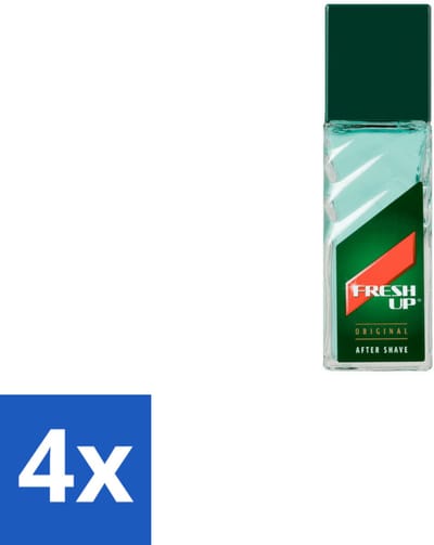 4 x Fresh-Up After Shave Depper 100 ml - Aftershave Lotion - Scheren - Huid Verzorging - Depper - Menthol