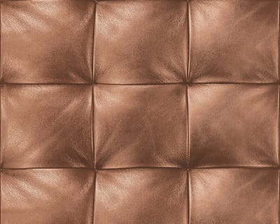 Leather behang bruine blokken lederlook 959991