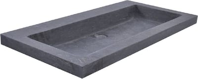 Sanifun Jella Hardstenen Meubelwastafel 800x460x50 mm–Inbouw zonder Kraangat