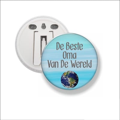 Button Met Clip 58 MM - De Beste Oma Van De Wereld