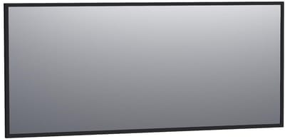 Brauer Onyx Spiegel - 160 cm - Rechthoekig - Zwart Geborsteld Frame