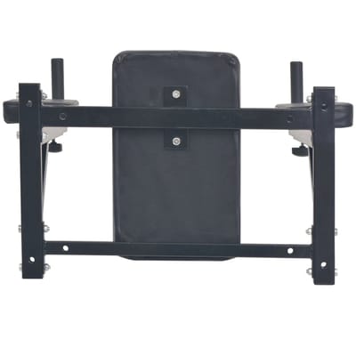 vidaXL - Dipstation - fitnessapparaat - wandgemonteerd - zwart