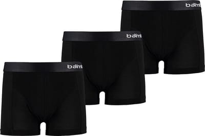 Apollo jongens boxershorts bamboo - maat 122/128 - 3-pack - zwart