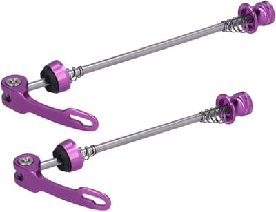 Aluminium Quick Release Fietswielnaven voor Race- en Mountainbikes - Voor- en Achterstevens (Paars)