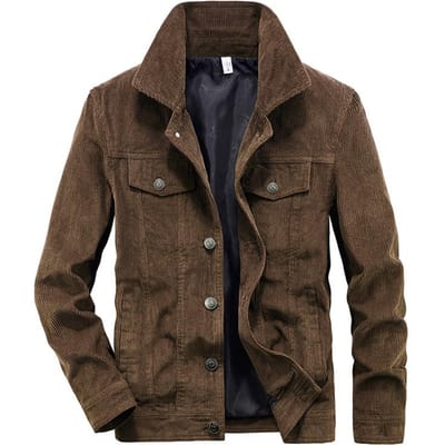 Vêtements de rue Printemps et Automne Manteau Homme Manteau Homme Élégant à Col Montant Vêtements Homme Veste en Velours Côtelé Mode Coréenne Vestes Décontractées 4XL black