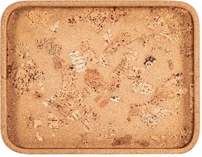 ZICZAC - Dienblad - QUERCO - 100% kurk - Vlek- en waterafstotend - Rechthoekig - 42x32,5cm - Rock
