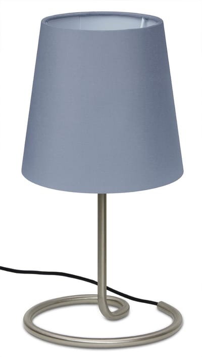 Trango Bedlampje 2018-05G *GREYNY* Tafellamp met stoffen kap in grijs incl. 1x E14 lamphouder voor LED-lampen, vensterbanklamp, bedlampje voor slaapkamer, bureaulamp, tafellamp, vensterbanklamp - L: 20cm - B: 10cm - H: 30cm
