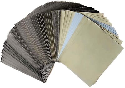 Complete Sandpaper Set van 42 Stukken 115 x 140 mm, Korrel P120 tot P10000, Waterdicht en Geschikt voor Handmatig Schuren
