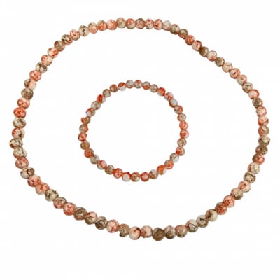 2-Delig- Ines-ketting-armband-natuursteen- Charme Bijoux