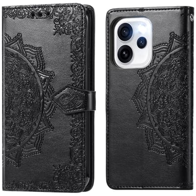 imoshion Hoesje - Geschikt voor Oppo Reno15 Pro (5G) - Mandala Bookcase - Zwart