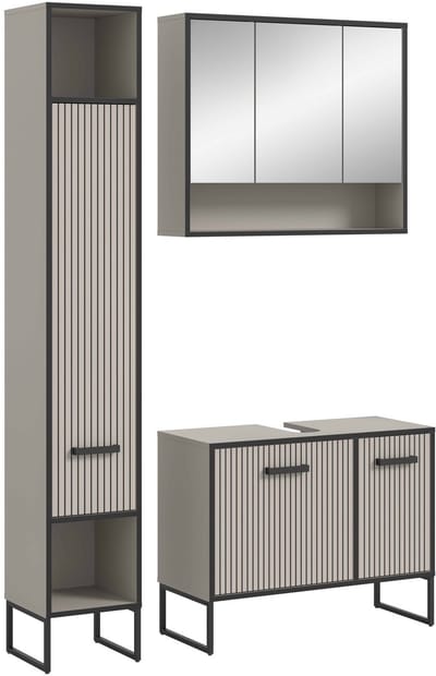 Bagno badkamercombinatie kasjmier NB zwart NB - 36x125x192cm
