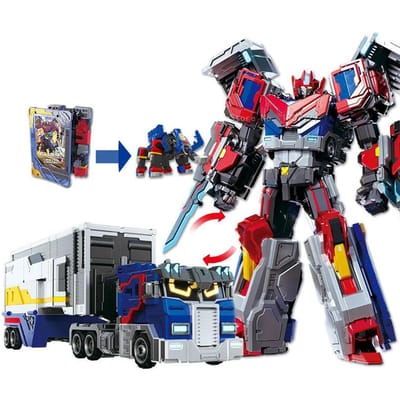 Nouvelle Carte Métallique Robotbot GIGANT REX Robot Transformable en Voiture Figurines d'Action FER LOURD avec Carte Modèle de Voiture Transformable Jouets Cadeau