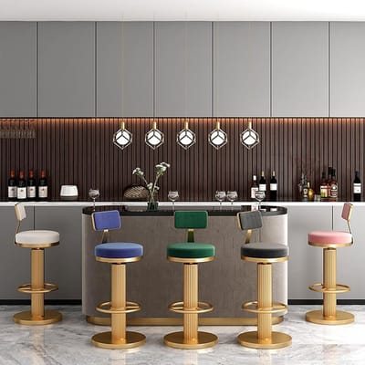 Design Barkrukken Set van 2 - Hoogteverstelbaar - 360° Draaibaar - Novihome