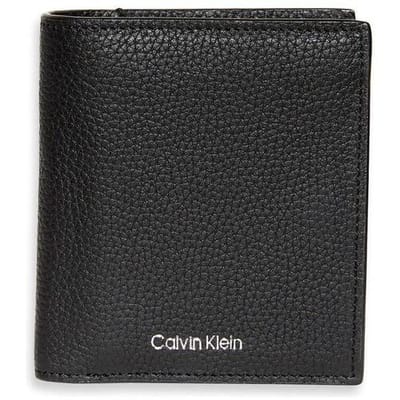 Calvin Klein Foil Emboss Slim Trifold Wallet Black Maat: OS | Portemonnees Outlet | Heren | Zwart