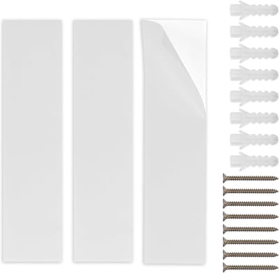 Montageset Instructieborden - Bevestigingsset Borden - Binnen en buiten - Dubbele bevestiging - 20 x 5 cm