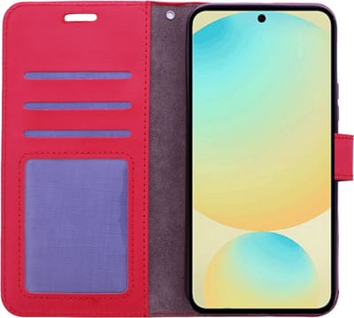 Portemonnee Book Case Hoesje Geschikt voor: Samsung Galaxy A35 - Rood