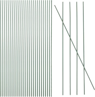 Groene Bloemendraad Stelen - Bloemistendraad Ijzerdraad - Bloemschikking Kransen Maken - Flexibel Duurzaam Ijzer - 35 cm - Groen