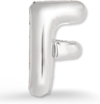 Folieballon Letters F - XXL 100 cm - Helium of Luchtvulling - Perfect voor Feestdecoratie - ShopVlot