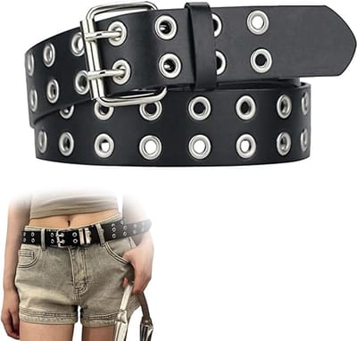 KZQ Unisex Punk Riem Met Studs Zwarte Rocker Gordel Voor Jeans En Broeken 110 Cm Hiphop Gothic Kleding Accessoire Punk Mode Punk Sieraden Punk Stijl Punks Riem Met Spijkers Voor Mannen En Vrouwen Alternative Kleding Metal Punk Punk Riempje