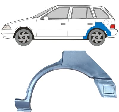 Reparatiepaneel achterspatbord voor Suzuki Swift 1988-2004 / Links
