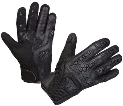 Modeka Dracon Mesh Black - Handschoen