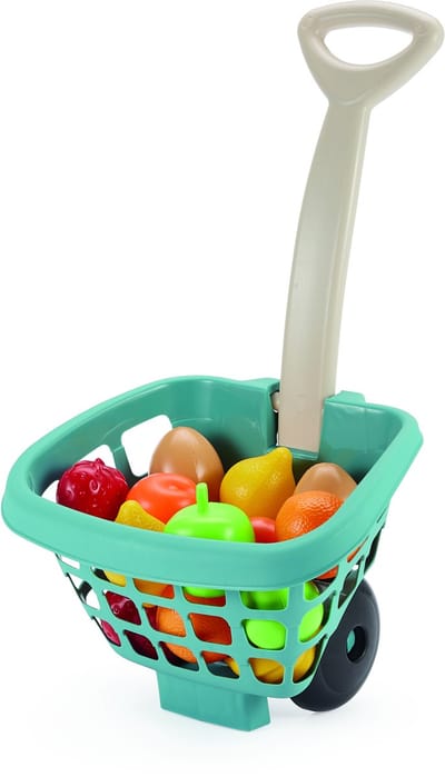 Ecoiffier Winkeltrolley met Fruit - 14dlg.