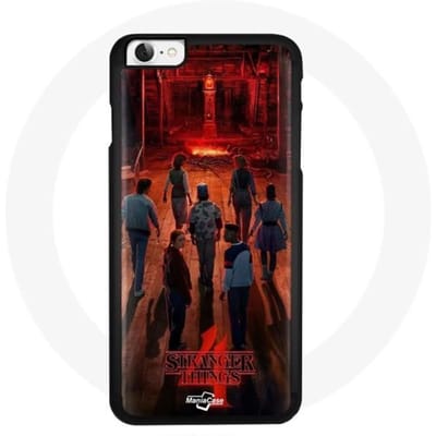 Hoesje voor Iphone 4 Stranger Things Poster Crews Fan Art Seizoen 4